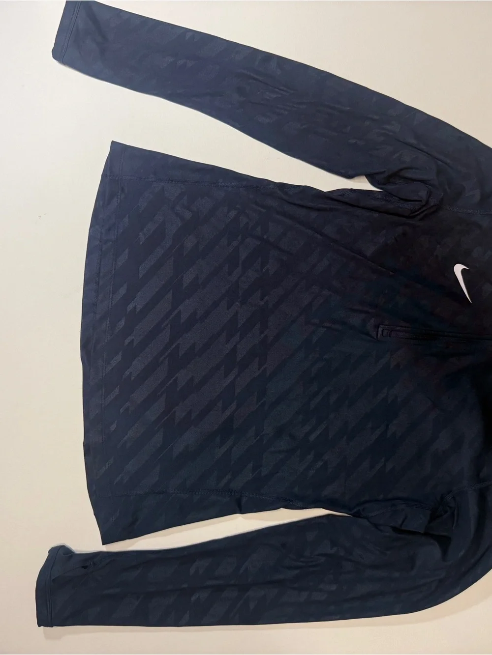 Nike Woman’s Navy Geometric Quarter-Zip‎ Pullover